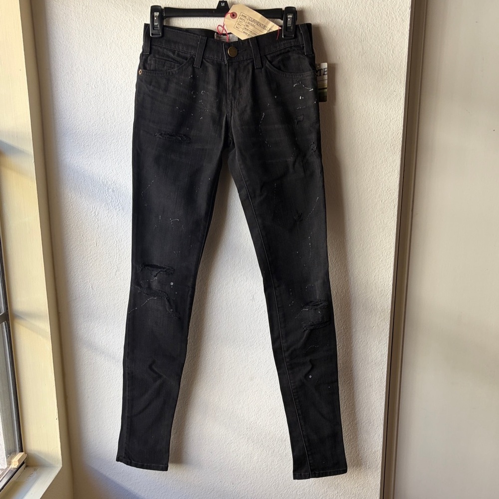 Current/Elliott Black Skinny Jeans
